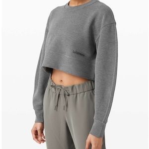 🦄NWT Lululemon Soft Ambitions Sweatshirt in Graphite Grey! sz L-XL